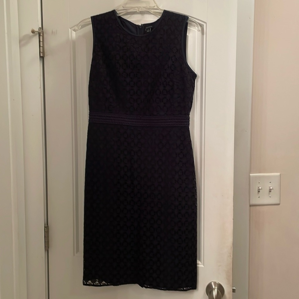 Ann Taylor Navy Dress Size 2 EUC